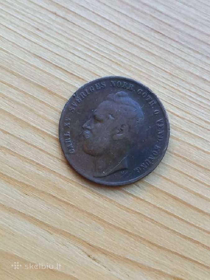 Švedija 1863 2 erės - nuotraukos Nr. 2
