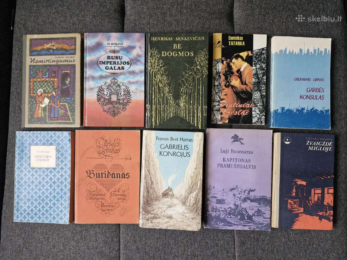 Užsienio rašytojų knygos po 0,20 centų