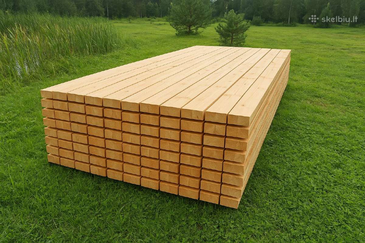 Statybinė mediena gera kaina, atvežimas nemokamai - nuotraukos Nr. 3