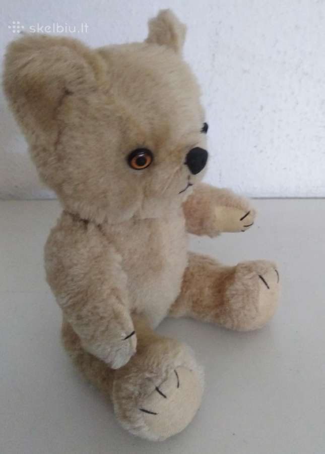 Senovinis pliusinis meskiukas 1950 zaislas teddy - nuotraukos Nr. 5