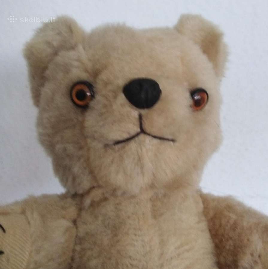 Senovinis pliusinis meskiukas 1950 zaislas teddy - nuotraukos Nr. 4