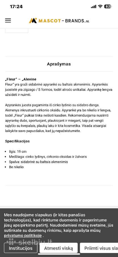 Apyrankė su cirkoniais - nuotraukos Nr. 6