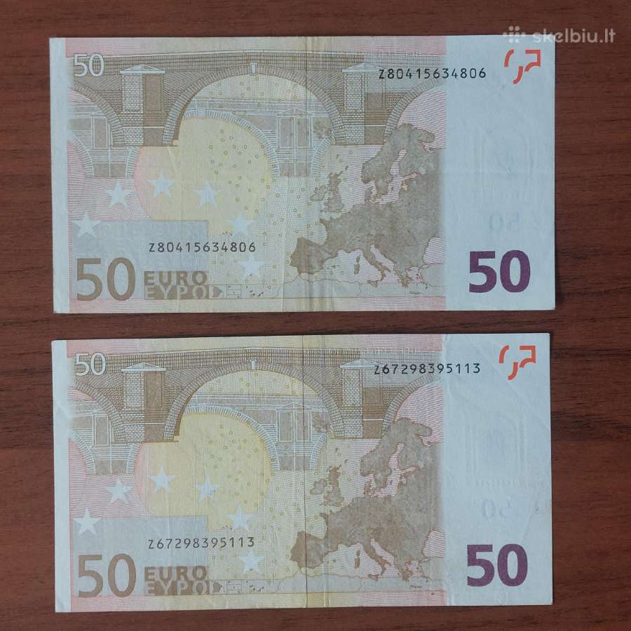 50 Euro 2002 ,serie Z - Belgium ,Belgija . - nuotraukos Nr. 11