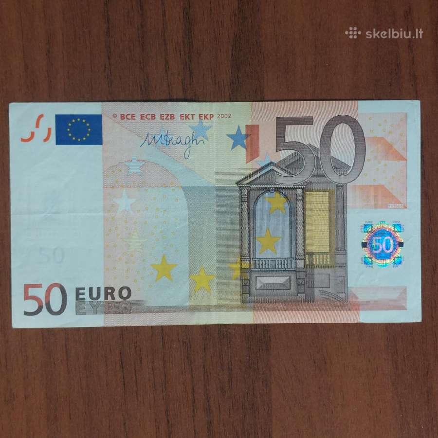 50 Euro 2002 ,serie Z - Belgium ,Belgija . - nuotraukos Nr. 12