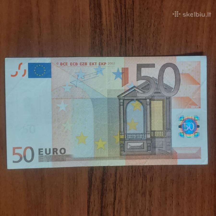 50 Euro 2002 ,serie Z - Belgium ,Belgija . - nuotraukos Nr. 4