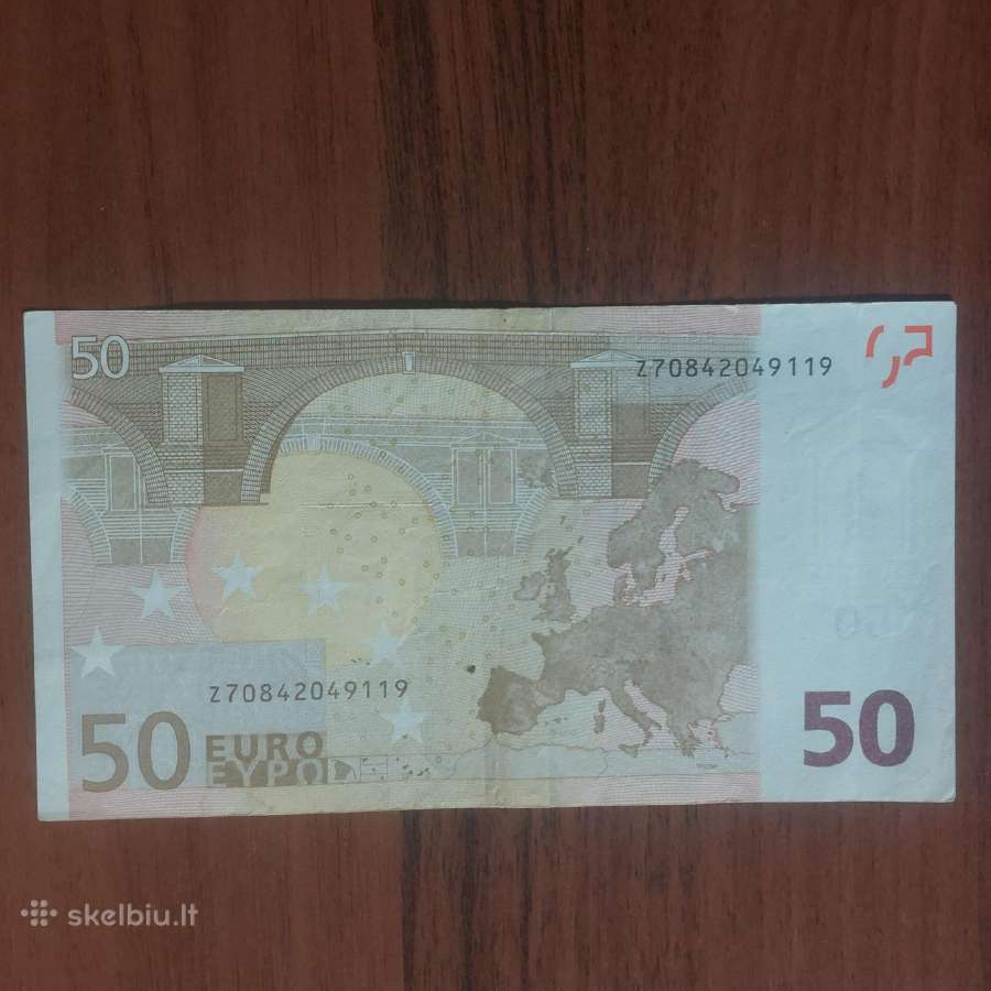 50 Euro 2002 ,serie Z - Belgium ,Belgija . - nuotraukos Nr. 18