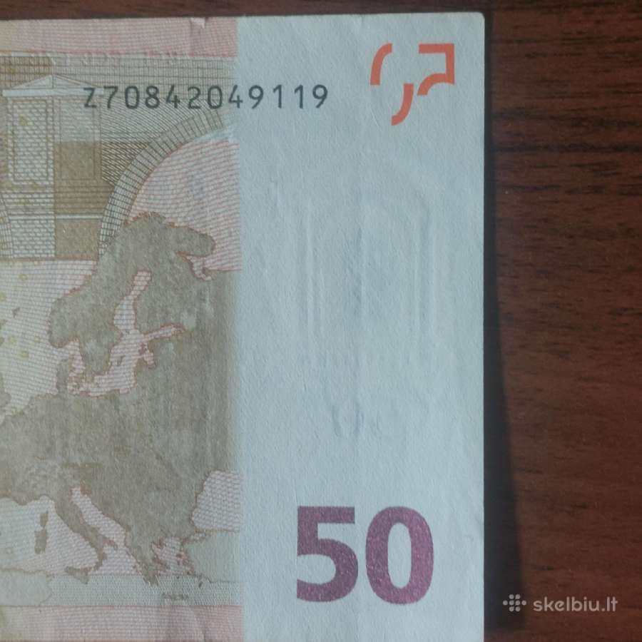 50 Euro 2002 ,serie Z - Belgium ,Belgija . - nuotraukos Nr. 19