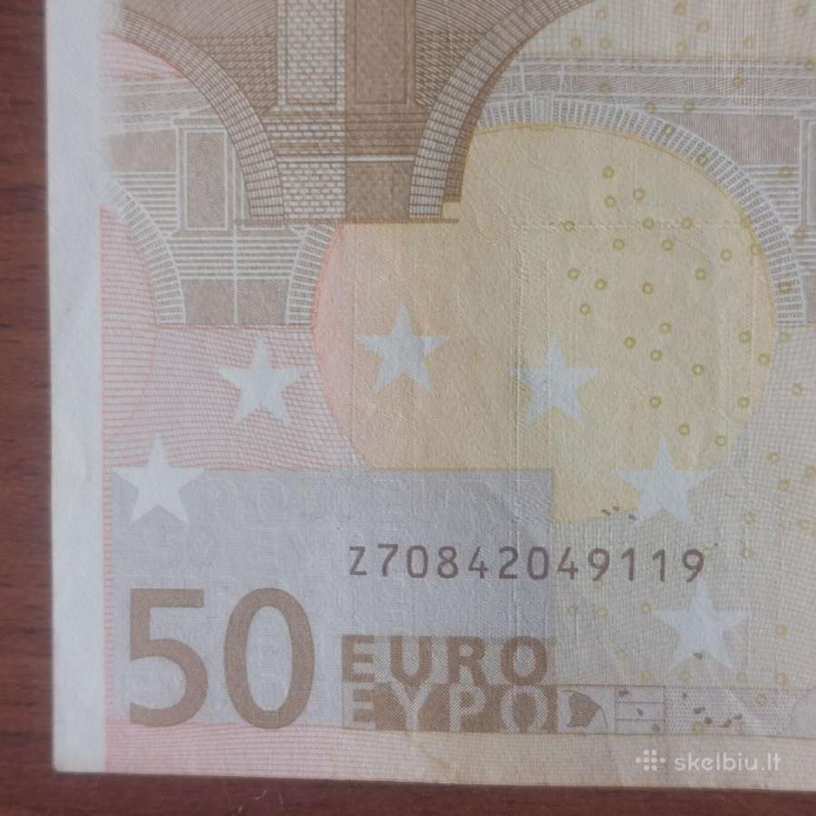 50 Euro 2002 ,serie Z - Belgium ,Belgija . - nuotraukos Nr. 20
