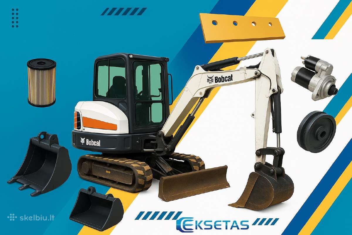 Bobcat statybinės technikos dalys