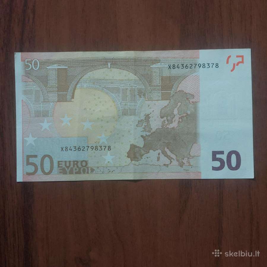 50 Euro 2002 X Prefix- Germany / Frequency 5 %. - nuotraukos Nr. 2