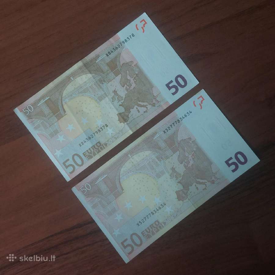 50 Euro 2002 X Prefix- Germany / Frequency 5 %. - nuotraukos Nr. 7