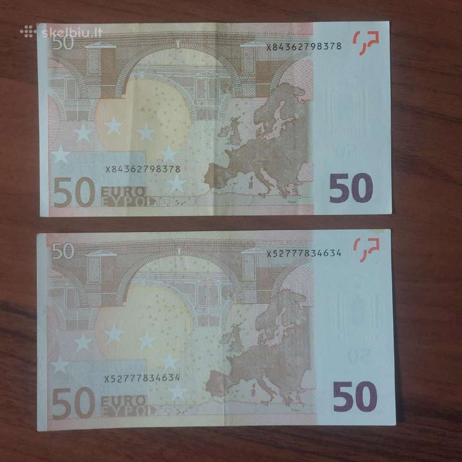 50 Euro 2002 X Prefix- Germany / Frequency 5 %. - nuotraukos Nr. 8