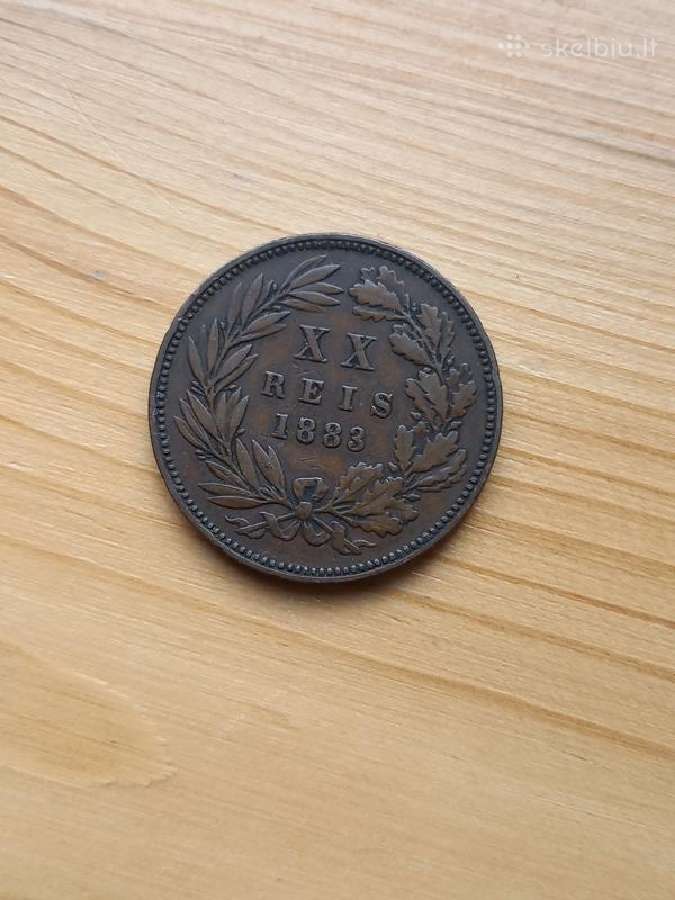 Portugalija 1883 20 realų