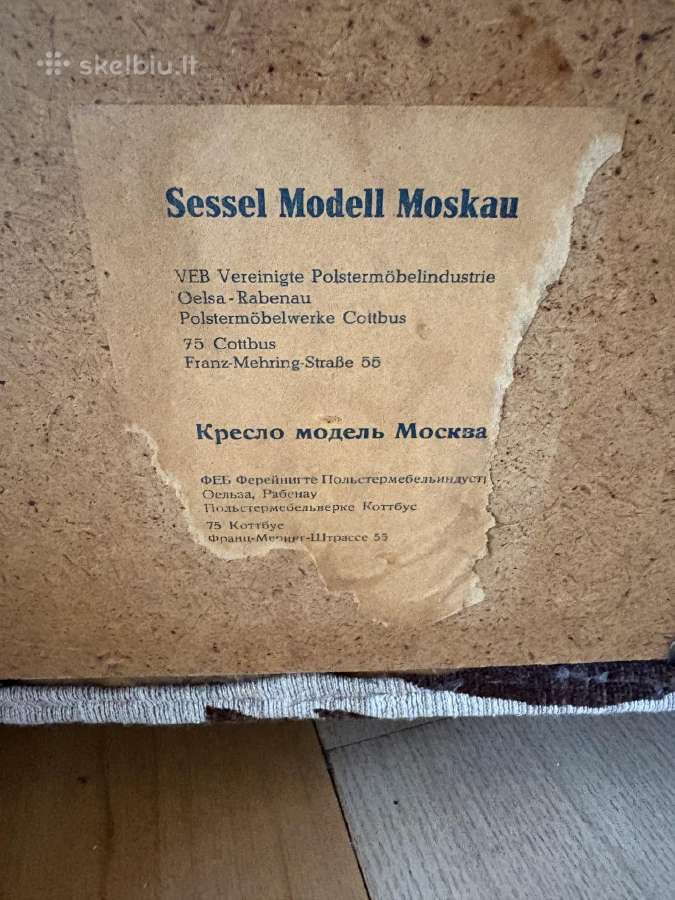 Vintažiniai foteliai “Sessel Modell - nuotraukos Nr. 3