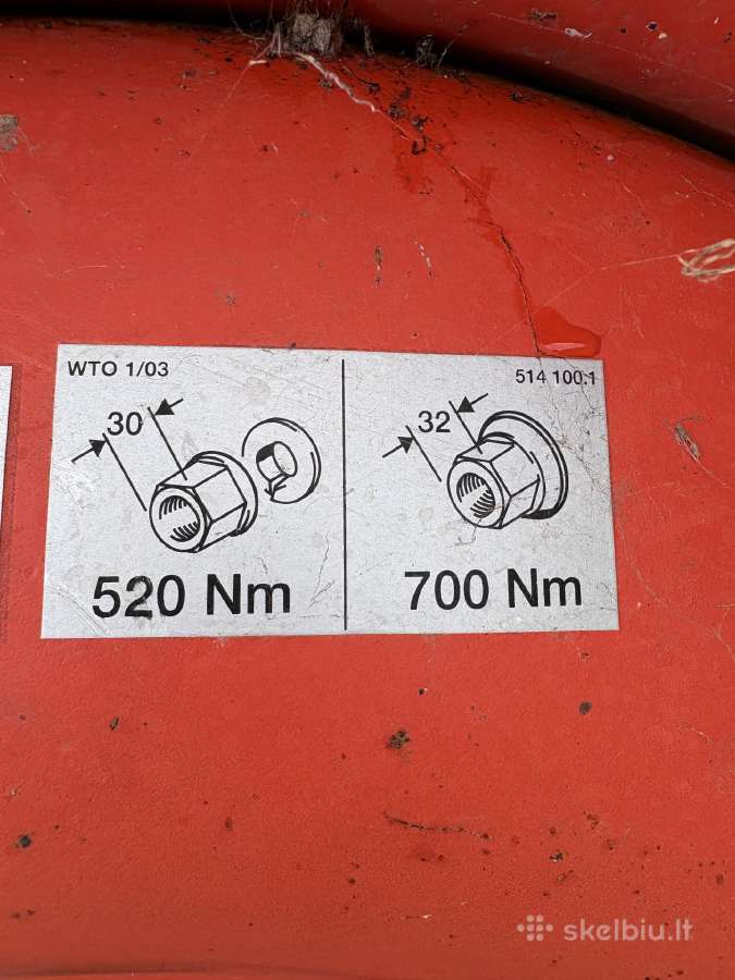 650/75/r32 Michelin kombaino ratas. Liko 1vnt - nuotraukos Nr. 8