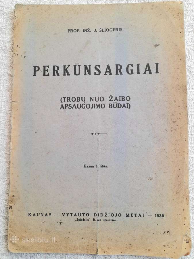 "Perkūnsargiai" 1930m J Šliogeris