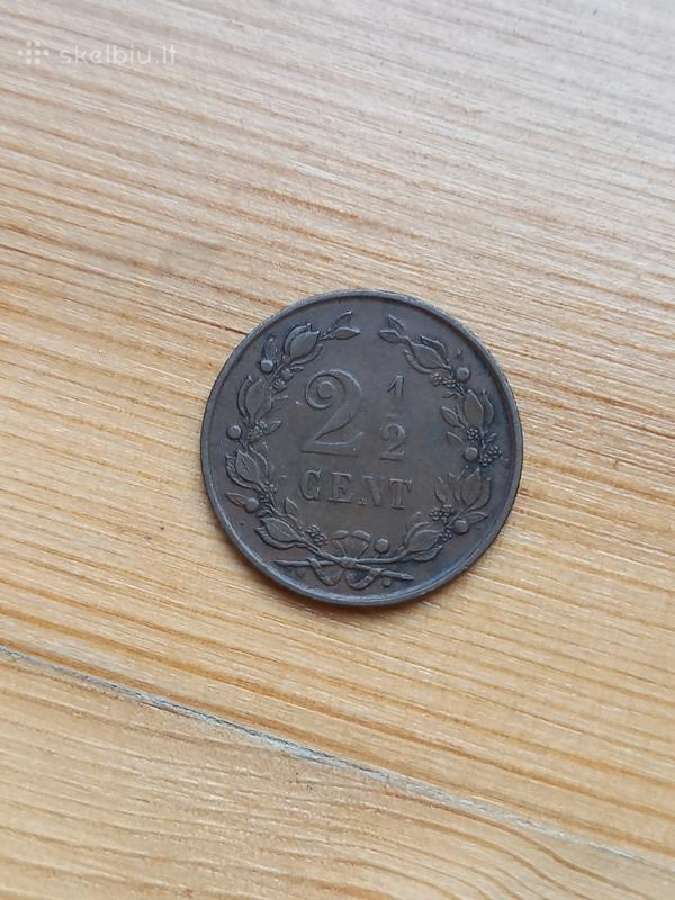 Nyderlandai 1890 2,5 cento