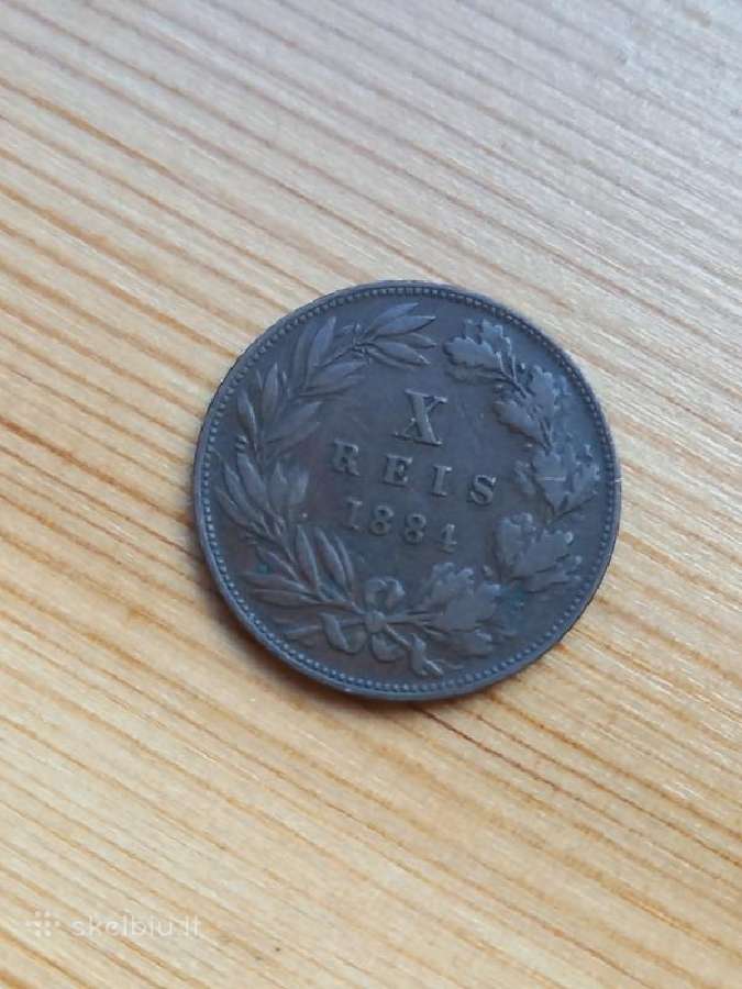 Portugalija 1884 10 realu