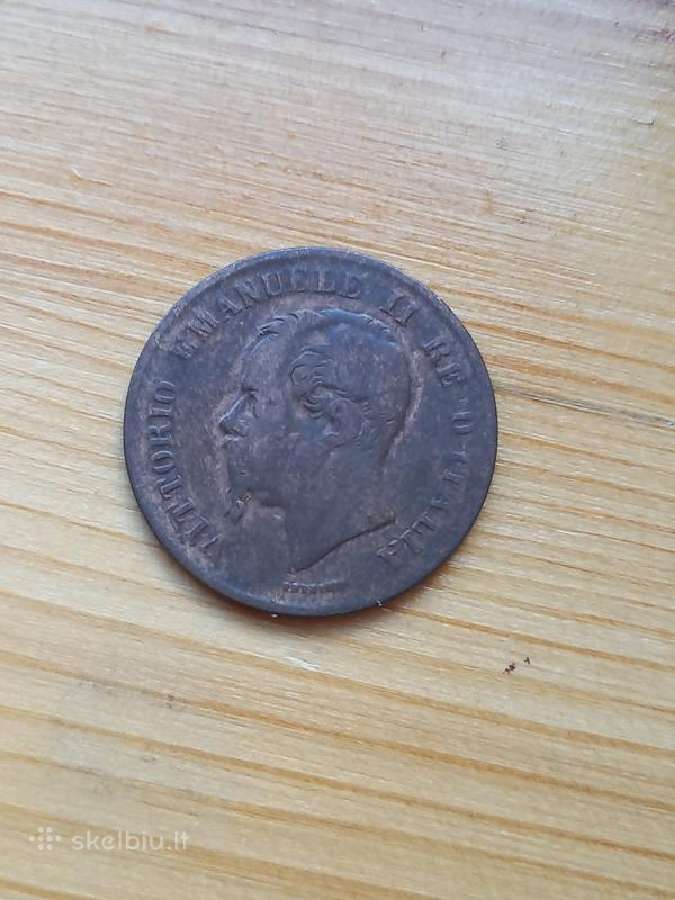 Italija 1862 5 čentezimai - nuotraukos Nr. 2