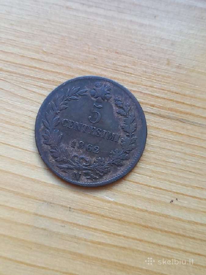 Italija 1862 5 čentezimai