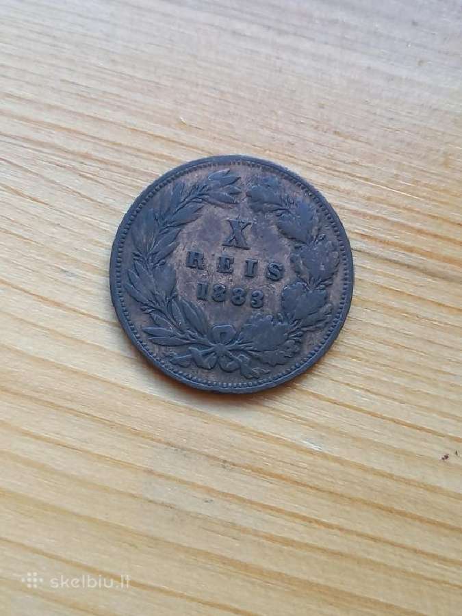 Portugalija 1883 10 realu