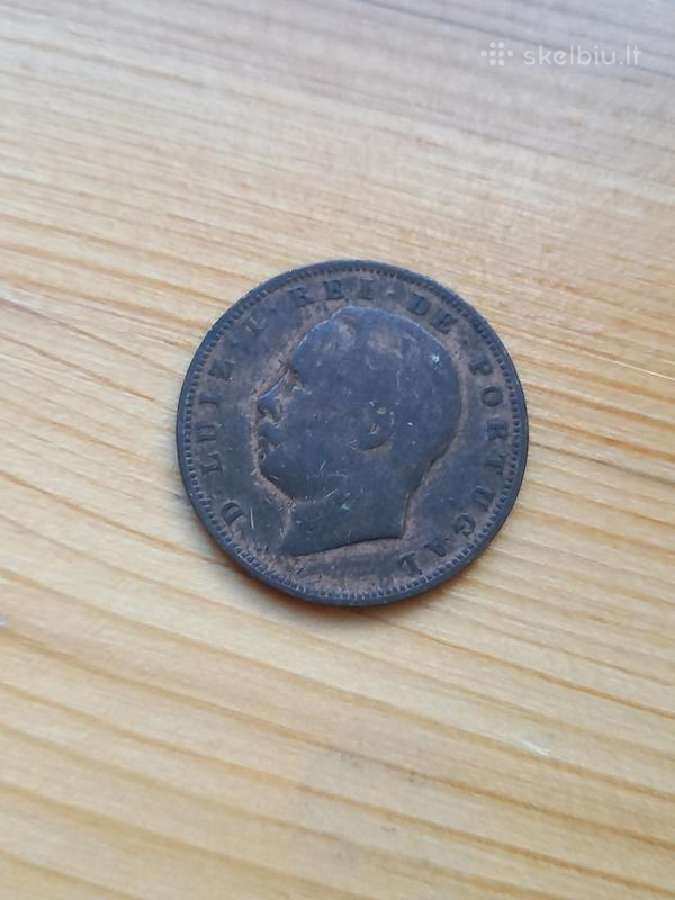 Portugalija 1883 10 realu - nuotraukos Nr. 2