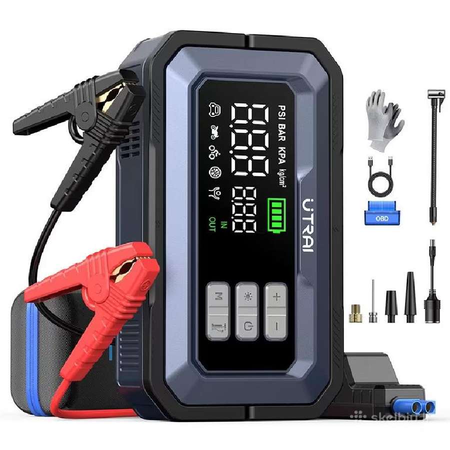 Automobilio užvedėjas būsteris kompresorius + Obd - nuotraukos Nr. 23