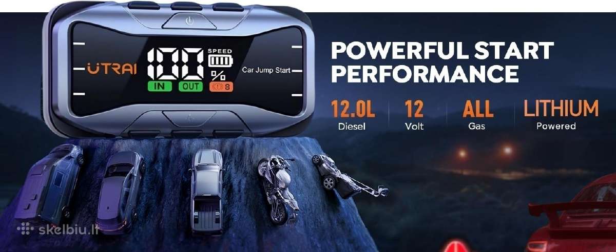 Utrai Js 10 Užvedėjas būsteris paleidėjas 27000mah - nuotraukos Nr. 11