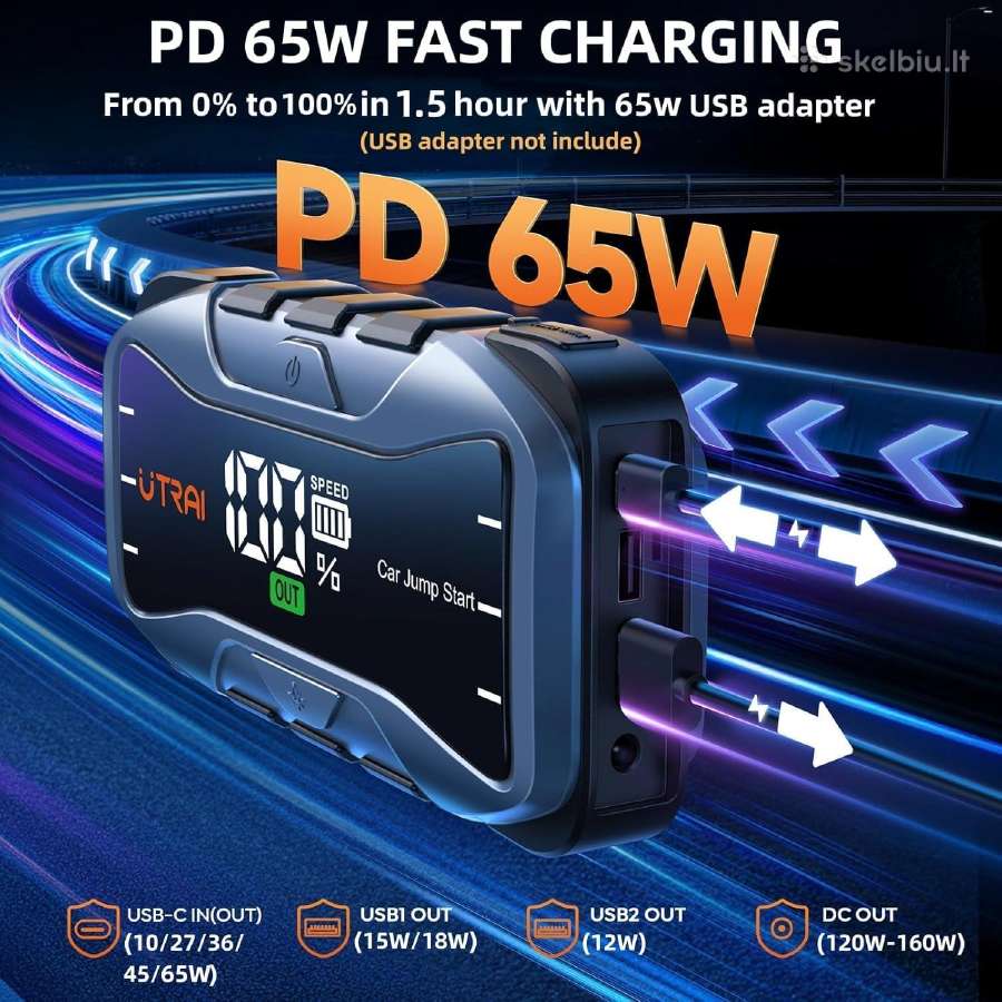 Utrai Js 10 Užvedėjas būsteris paleidėjas 27000mah - nuotraukos Nr. 13