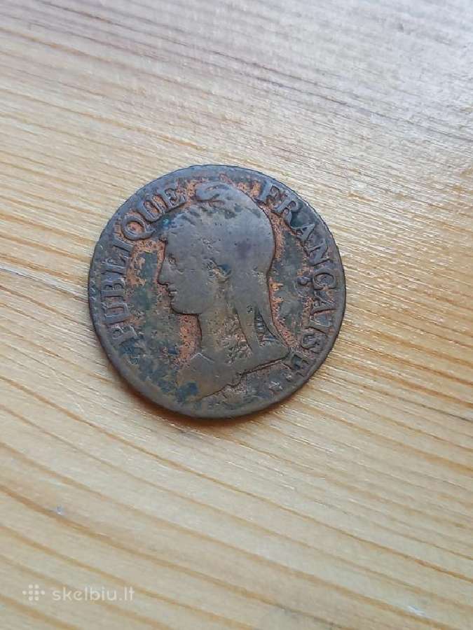 Prancūzija 1796 - 1800 5 santimai - nuotraukos Nr. 2
