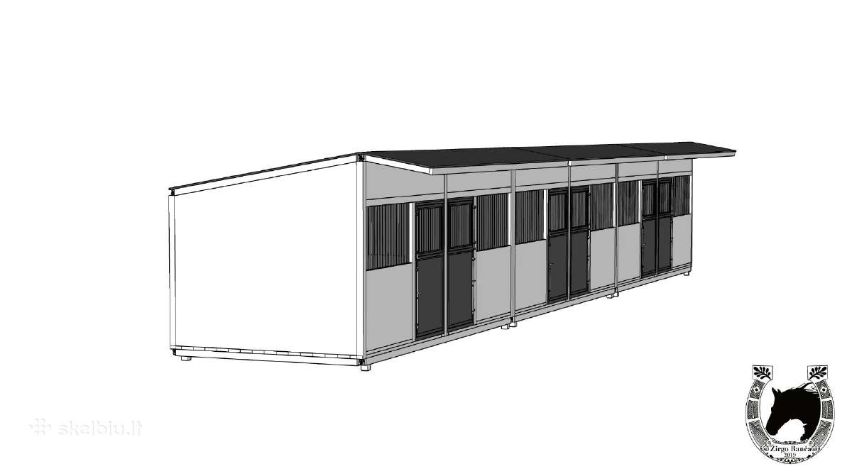 Arklides gardu gamyba durys žirgams projektavimas - nuotraukos Nr. 4