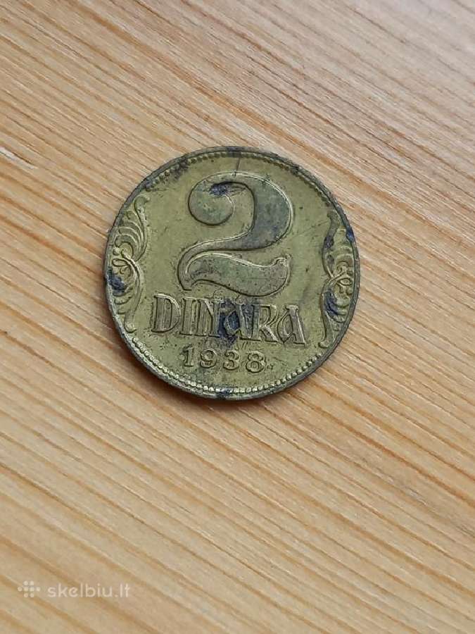 Jugoslavija 1938 2 dinarai - nuotraukos Nr. 2