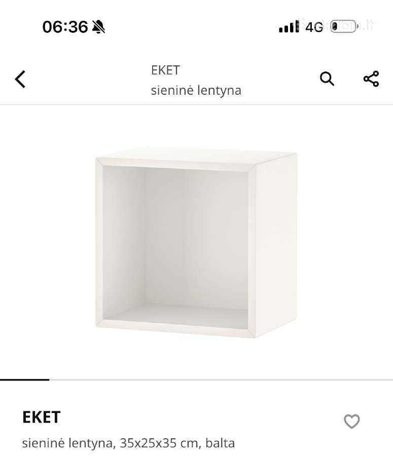 Naujos Ikea lentynos
