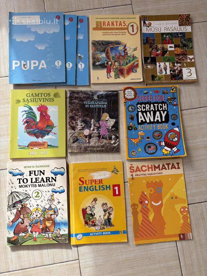 Pratybos, vadovėliai, mokomoji medžiaga