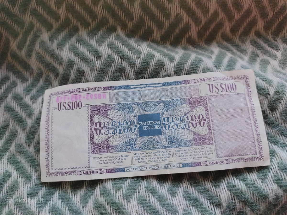 Travelcheck banknote - nuotraukos Nr. 2