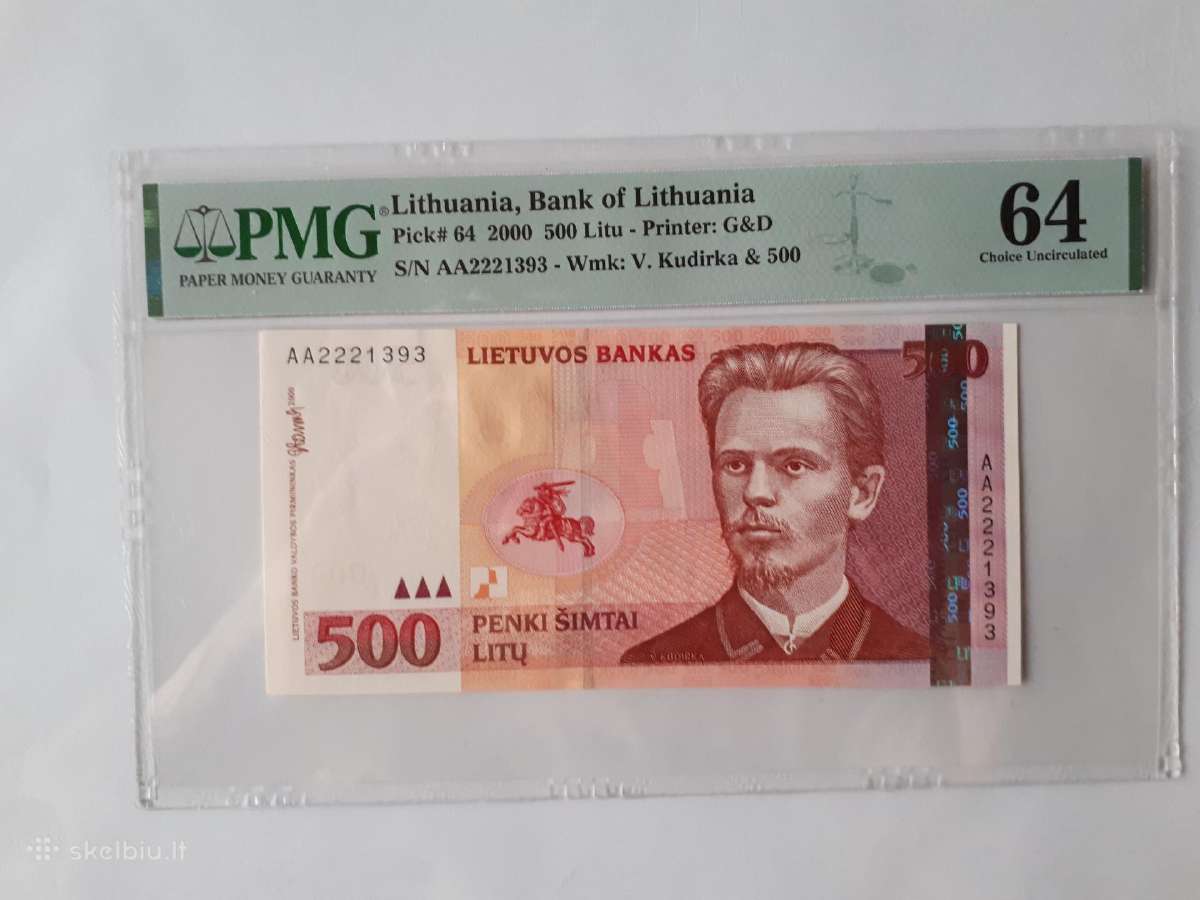 500 litu.2000m.unc 64.