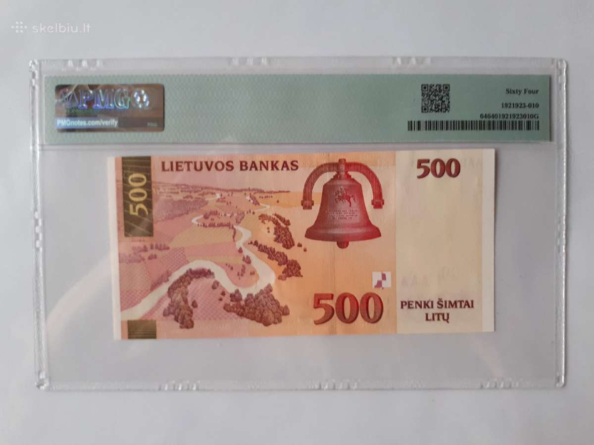 500 litu.2000m.unc 64. - nuotraukos Nr. 2