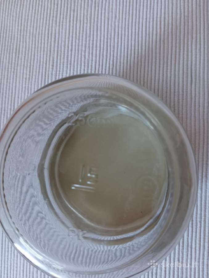 Tušti stiklainiai su užsukamais danteliais 250 ml. - nuotraukos Nr. 2