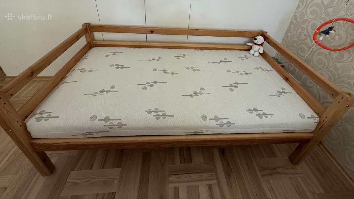 Skubiai-vaikiška lova su Lonas čiužiniu, 160x90 cm - nuotraukos Nr. 3