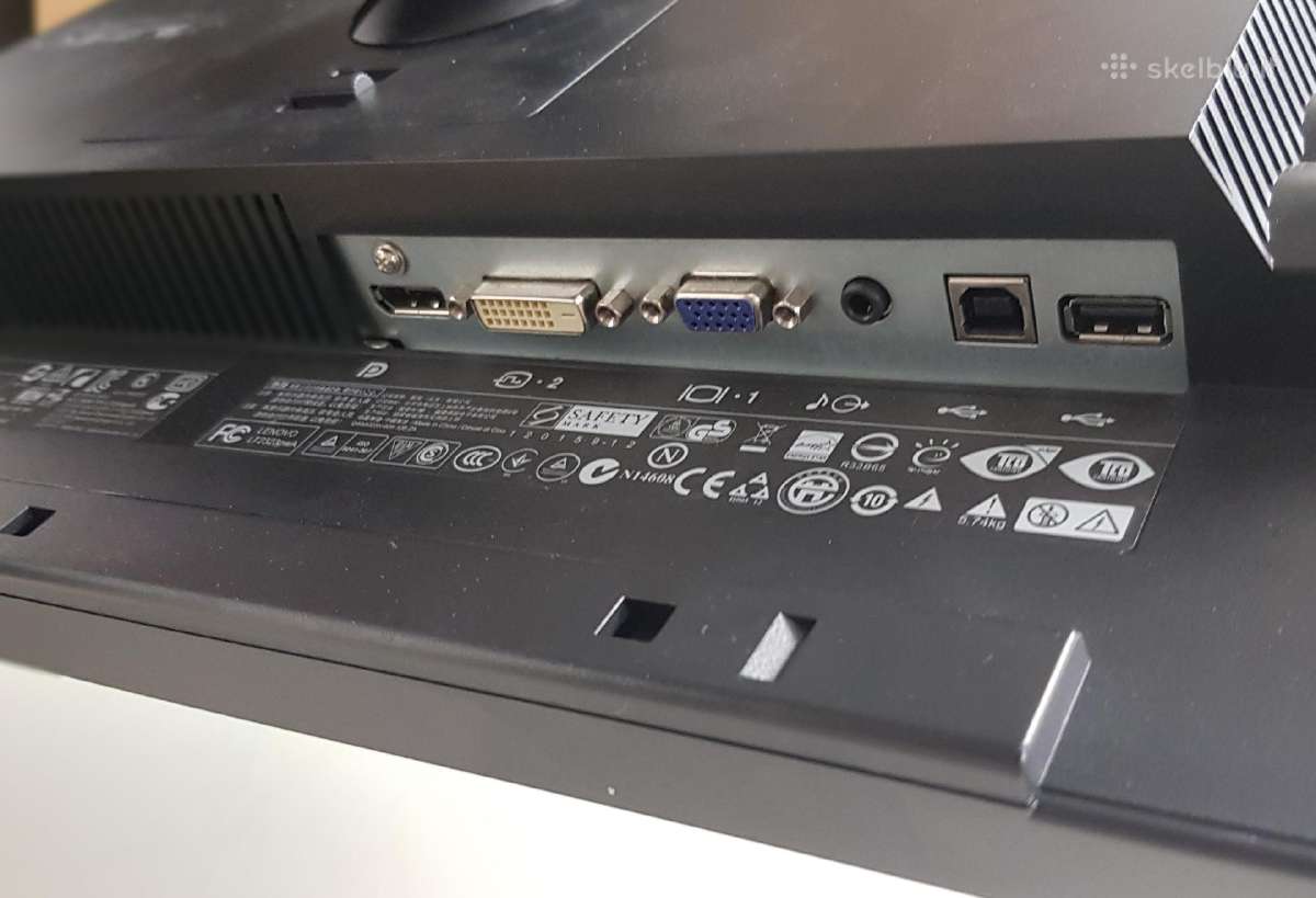 23" LCD Lenovo monitorius (be Hdmi) - nuotraukos Nr. 3