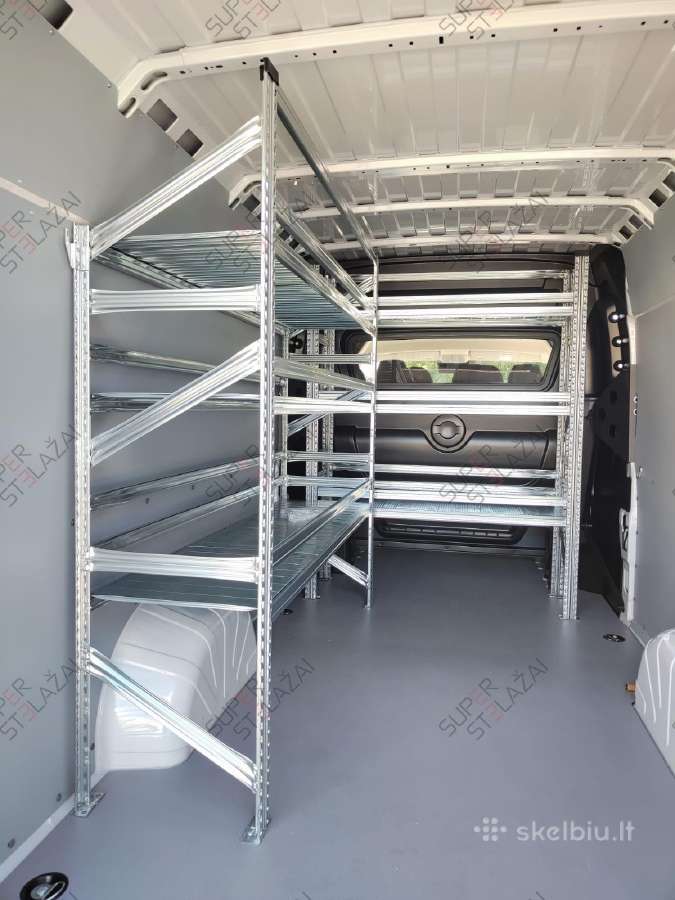 Stelažai, lentynos mikroautobusams
