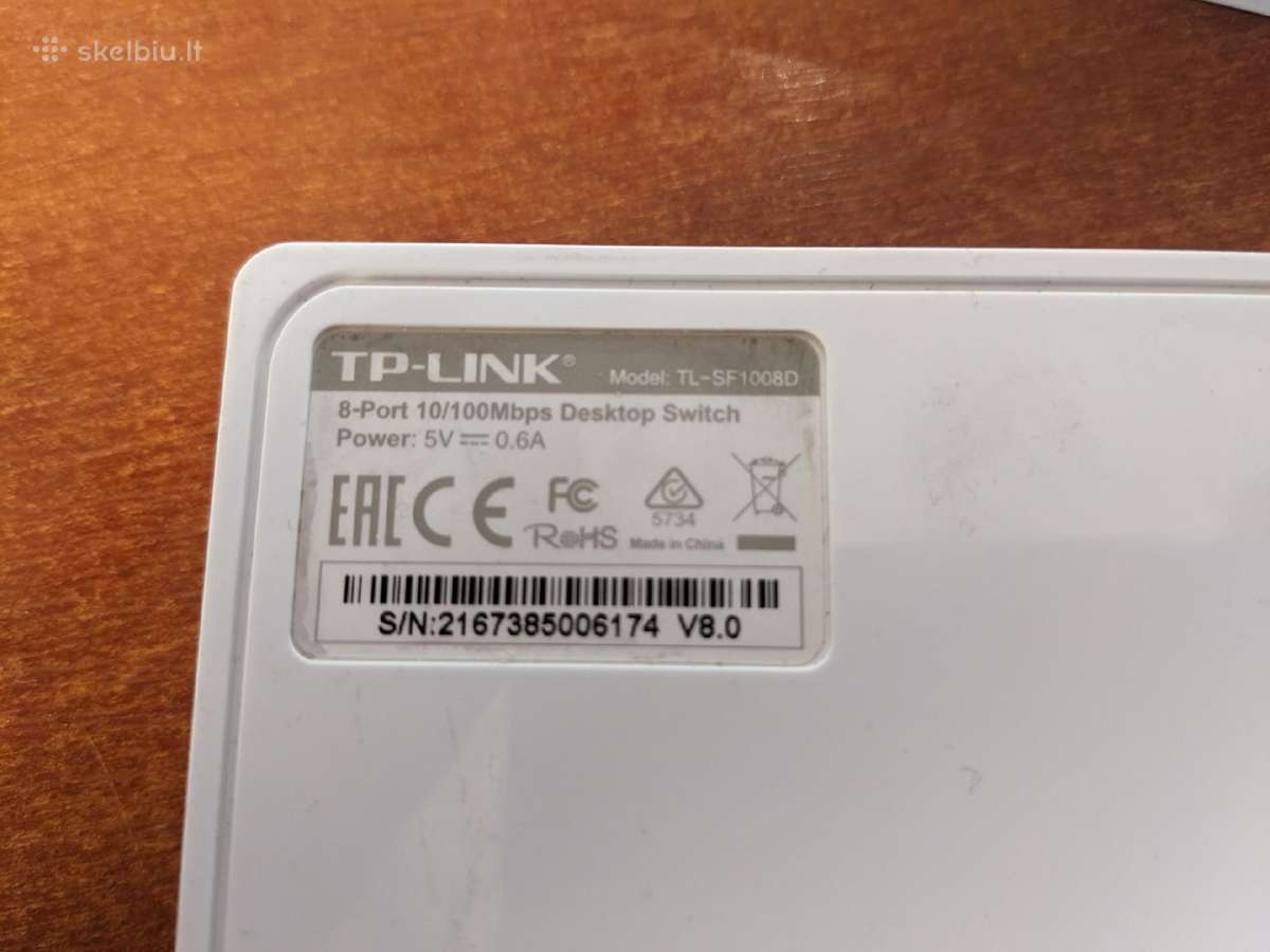 Tp Link tl-sf1008d (kaina 2 vnt) - nuotraukos Nr. 2