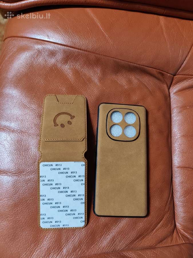 Dirbtinės odos dėklas Xiaomi Redmi Note 14 Pro 5G - nuotraukos Nr. 3