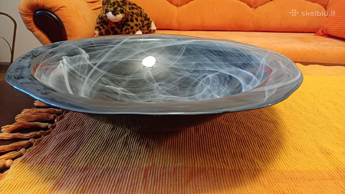Dubuo-lėkštė, stiklas, dekoratyvinis,diametr 40cm