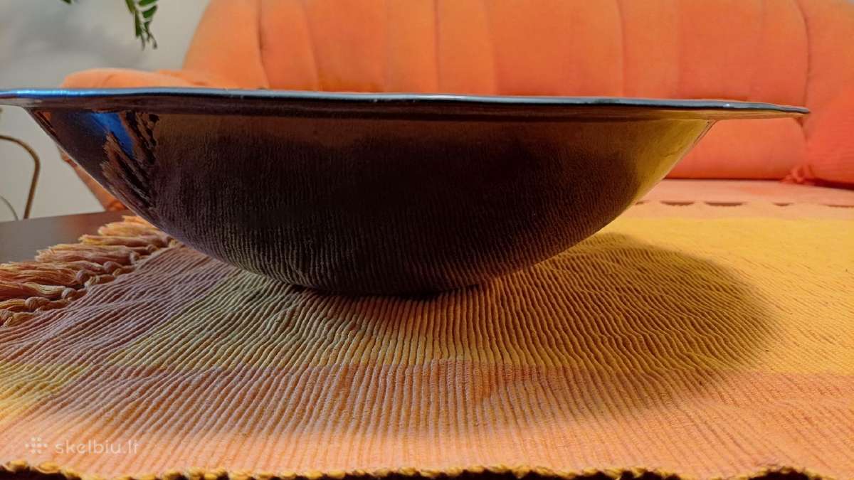 Dekoratyvinis dubuo, stiklas, ,diametras 40cm - nuotraukos Nr. 2