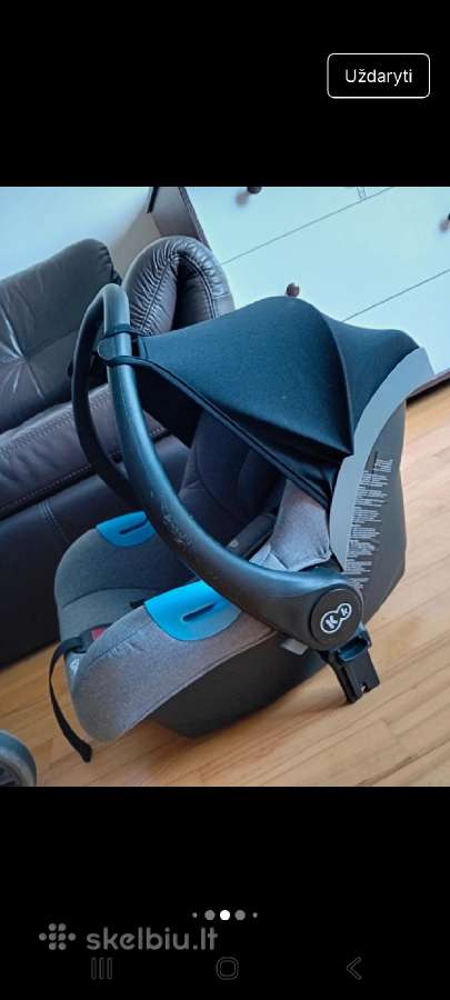 Pilkas Kinderkraft Veo 3in1 vėžimėlis - nuotraukos Nr. 4