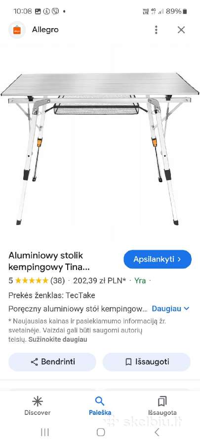 Sulankstomi kelioniniai stalai - nuotraukos Nr. 7