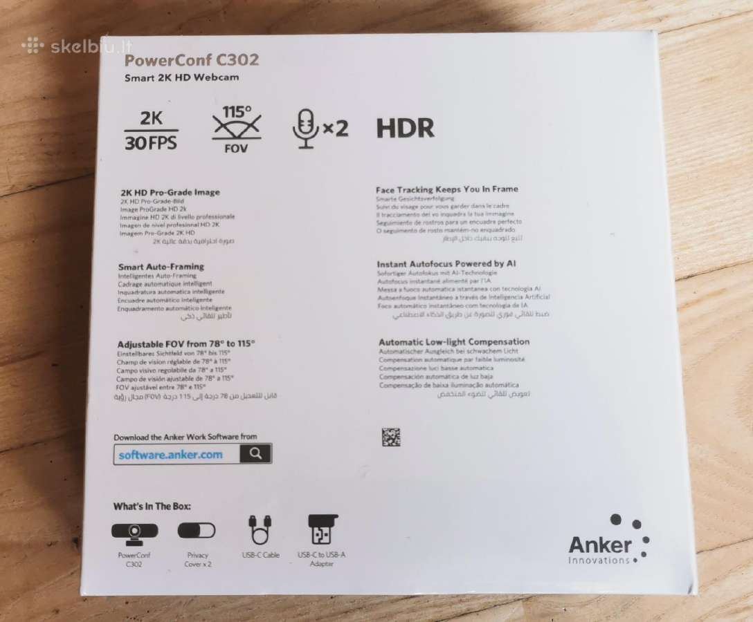 Anker Webcam Powerconf C302 - nuotraukos Nr. 2