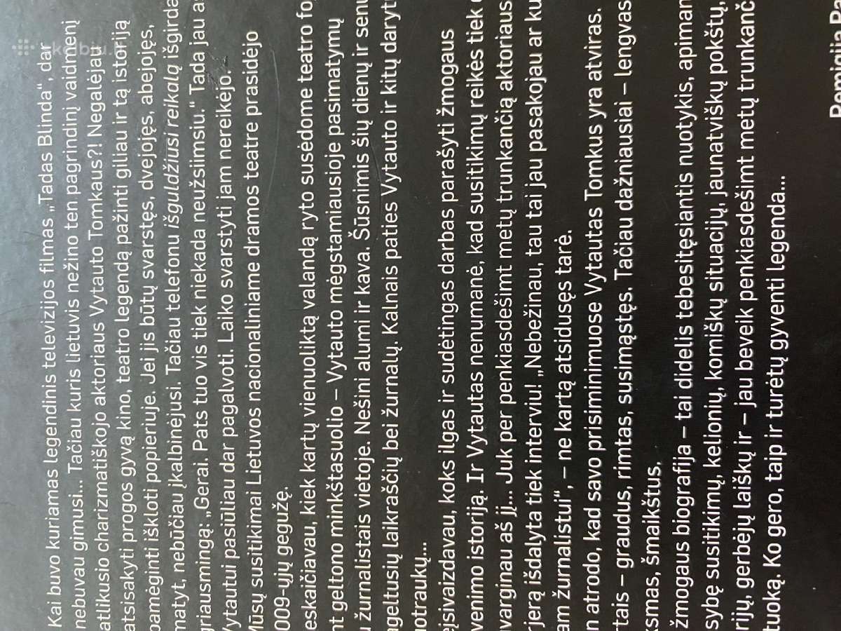Knyga Vytautas Tomkus, Aš vis dar Tadas Blinda - nuotraukos Nr. 3