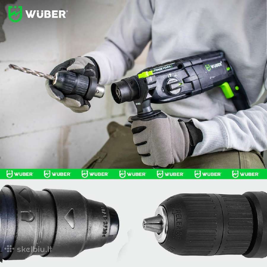2500 W „wuber“ smūginis gręžtuvas perforatorius - nuotraukos Nr. 9